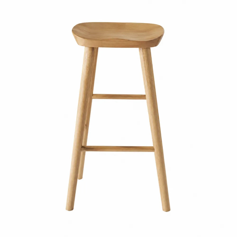 Taboret barowy drewniany z dębu 75 cm