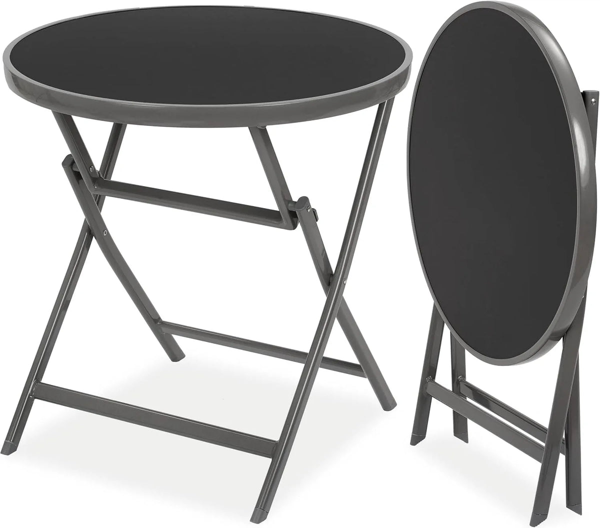 Milano stół balkonowy i ogrodowy – odporny na warunki atmosferyczne, składana konstrukcja, 70 cm, z metalu
