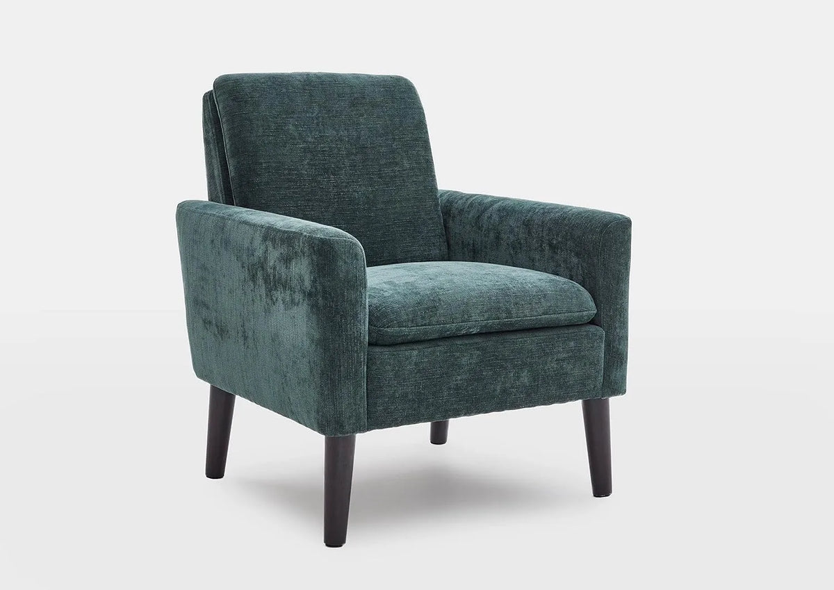 Atlantic Home Collection Fotel i krzesło tapicerowane koktajlowy Kimmy — 74 × 77 × 86 cm, zielony