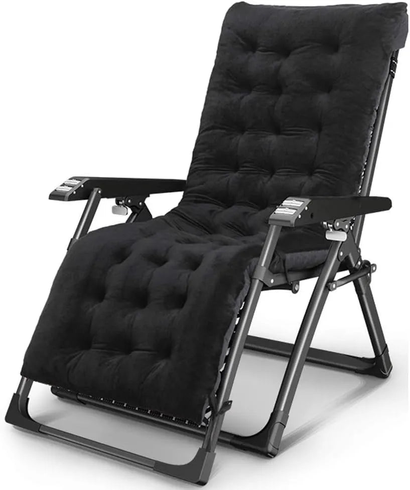 Axdwfd Siesta Chair Happy Lazy Home – składana konstrukcja, przenośna konstrukcja, 100 × 67 × 85 cm, czarny