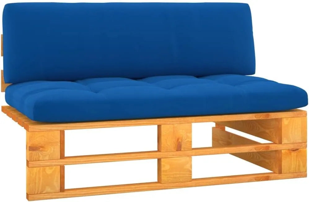 Sofa ogrodowa i sofa wypoczynkowa na taras: modułowa konstrukcja, z drewna, z poduszkami