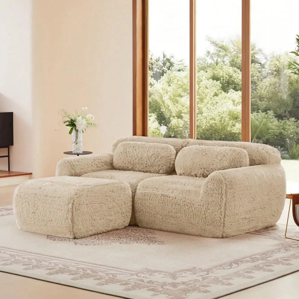 Sofa narożna: modułowa konstrukcja, 2-osobowa