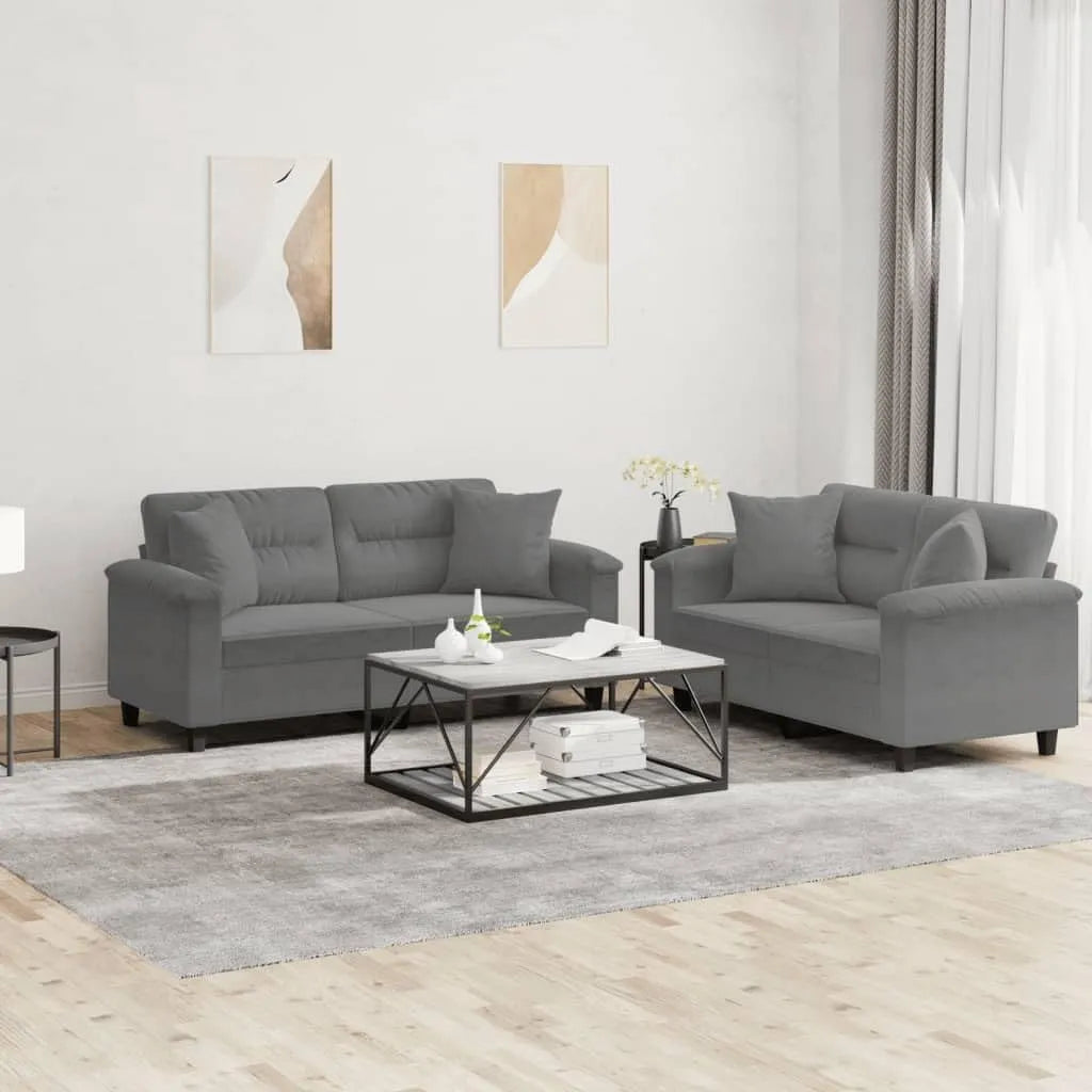 Sofa: tapicerka materiałowa, z poduszkami, tapicerka materiałowa