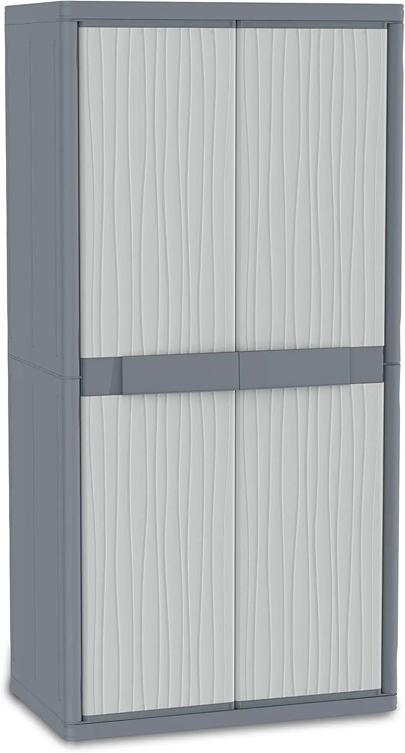 Szafa: z półkami, 4 półki, 89, 7 × 53, 7 × 180 cm, szary