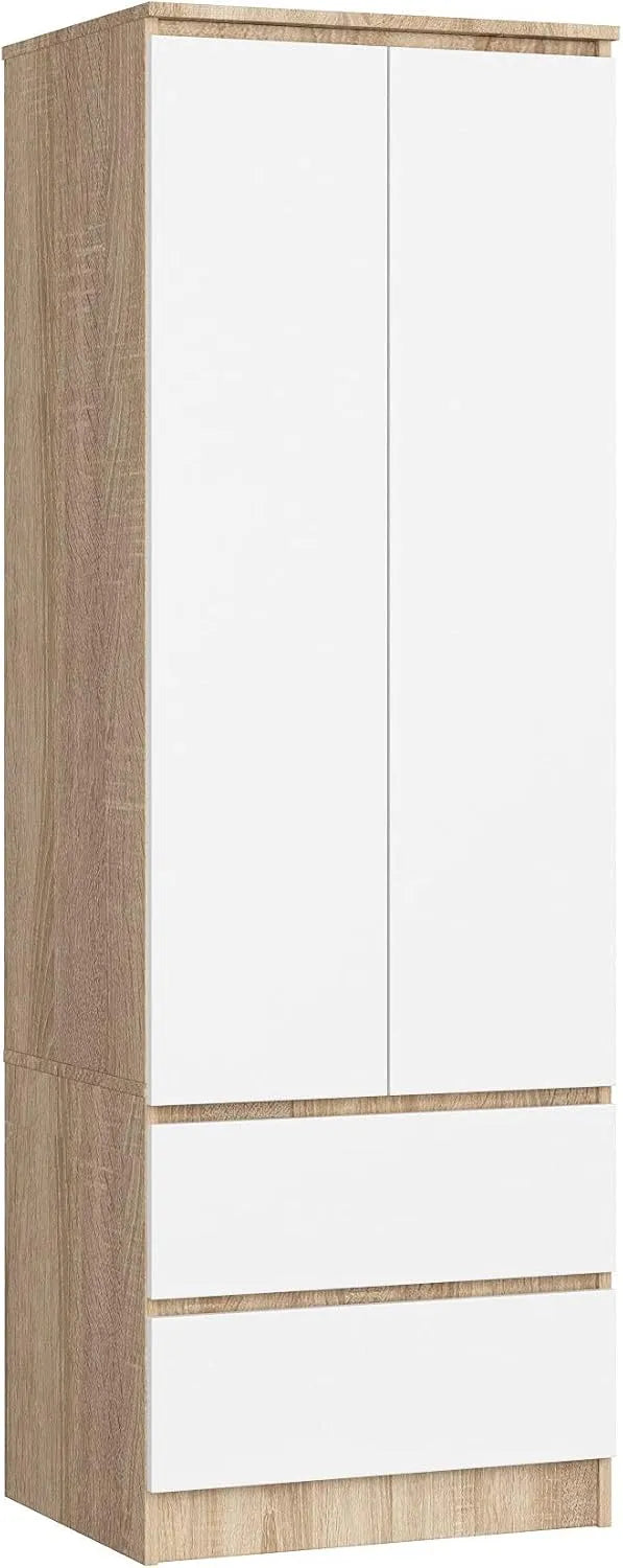 Szafa — z szufladami, 2 Szuflady, 60 cm, 16mm, biały