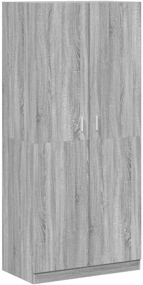 Szafa: z drewna, 90 × 52 × 200 cm, szary