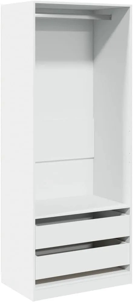 Szafa: z drewna, 80 × 50 × 200 cm, biały