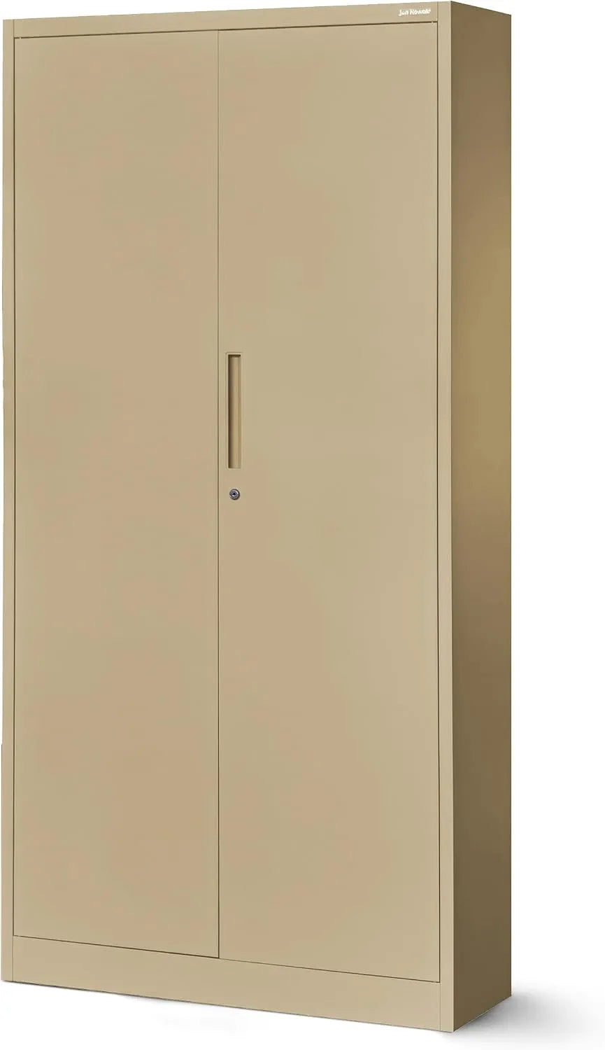 Szafa: JAN 185, zamykana na klucz, 90 × 185 × 40 cm, beżowy, z metalu