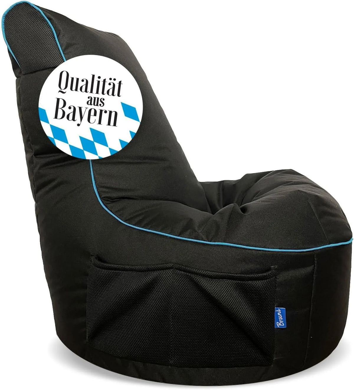 Bruni Cockpit – z oparciem, czarny